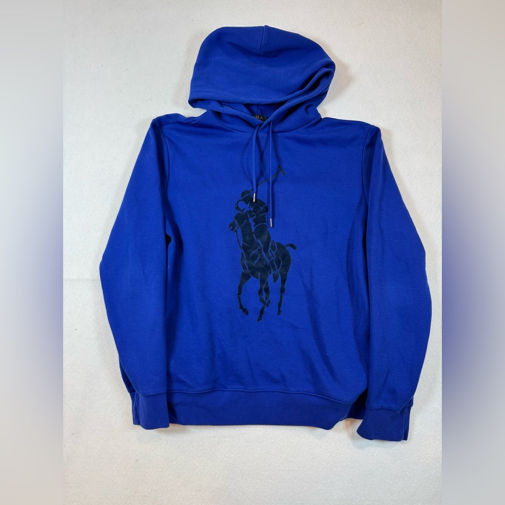 Ralph Lauren Royal Blue Hoodie with Polo Player Logo